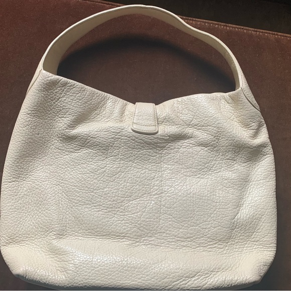 Dooney & Bourke Pebble Grain Logo Lock Bag - Bone - Picture 5 of 14